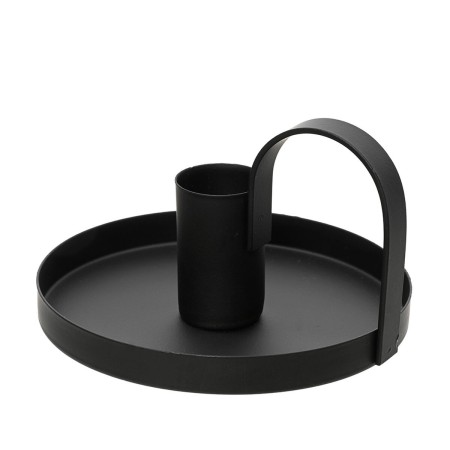 Candelabro Lifetime Negro mate ø 10 x 6 cm