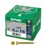 Caja de tornillos SPAX Yellox Z2 Cabeza plana 3,5 x 16 mm 1000 Unidades