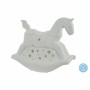 Lampe de bureau DKD Home Decor Blanc Porcelaine 25W 220 V LED Cheval (25 x 10 x 23 cm)