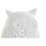 Lampe de bureau DKD Home Decor Blanc Porcelaine 25W 220 V LED Hibou (14 x 13 x 19 cm)