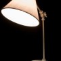 Lampe de bureau DKD Home Decor Noir Beige Métal Tissu Polyester Blanc 220 V 40 W (20 x 40 x 40 cm) (3 pcs)