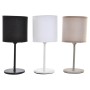 Lampe de bureau DKD Home Decor Noir Beige Métal Tissu Polyester Blanc 220 V 40 W (12 x 25 x 25 cm) (3 pcs)