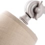 Lampe de bureau DKD Home Decor Noir Beige Métal Tissu Polyester Blanc 220 V 40 W (13 x 43 x 4 cm) (3 pcs)