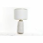 Lampe de bureau DKD Home Decor Crème Lin Céramique Doré Volets (32 x 32 x 56 cm)