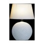 Lampe de bureau DKD Home Decor Céramique Beige Polyester Blanc 220 V 50 W Oriental (30 x 20 x 44 cm) (2 Unités)