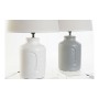 Lampe de bureau DKD Home Decor Céramique Gris Polyester Blanc (2 pcs) (25 x 25 x 37 cm)