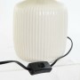 Lampe de bureau DKD Home Decor Céramique Beige Polyester Blanc (22 x 22 x 36 cm) (2 pcs)