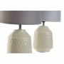 Lampe de bureau DKD Home Decor Gris Beige 40W Dolomite (2 pcs) (20 x 20 x 30 cm)