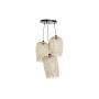 Suspension DKD Home Decor Noir Métal Marron Clair Bambou (30 x 30 x 94 cm)