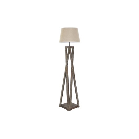 Lampadaire DKD Home Decor Volets Bois Marron Coton (40 x 40 x 154 cm)