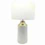 Lampe de bureau DKD Home Decor Doré Polyester Blanc Grès (32 x 32 x 52 cm)