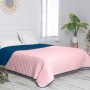 Colcha Reversible HappyFriday Basic Dash Rosa Azul marino 250 x 260 cm