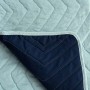 Couette réversible HappyFriday Basic Arista Blue marine Menthe 240 x 260 cm