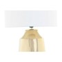 Lampe de bureau DKD Home Decor Doré Polyester Blanc Grès (32 x 32 x 51 cm)