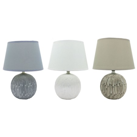 Lampe de bureau DKD Home Decor Polyester Grès (3 pcs) (22 x 22 x 30 cm)