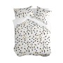 Housse de Couette HappyFriday Blanc Golden dots Multicouleur 260 x 240 cm