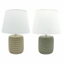 Lampe de bureau DKD Home Decor Marron Polyester Vert Grès (25 x 25 x 34 cm) (2 pcs)