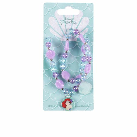 Kit de bijoux fantaisie Disney Princess Bisuteria Disney Lote Violet Ariel 2 Pièces (2 Pièces)