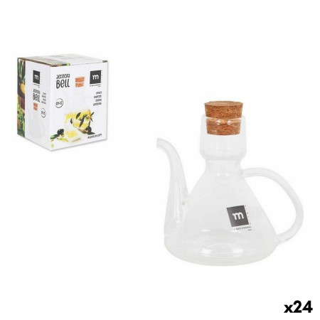 Aceitera La Mediterránea Bell Vidrio de Borosilicato Con Tapa Silicona (24 Unidades) (125 cc)