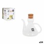 Aceitera La Mediterránea Bell Vidrio de Borosilicato Con Tapa Silicona (24 Unidades) (125 cc)