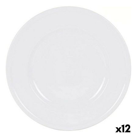 Plato Llano Inde Olympia Blanco Porcelana Ø 31 cm (12 Unidades) (ø 31 cm)