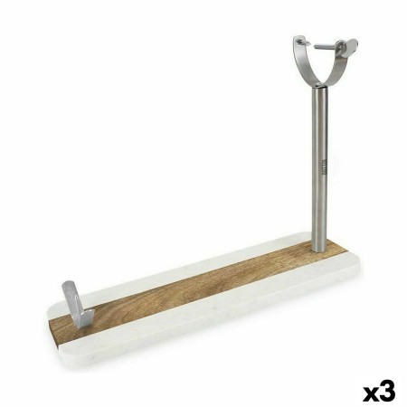 Jamonero de Madera Quttin Acero 48,5 x 16 x 1,8 cm (3 Unidades)