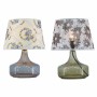 Lampe de bureau DKD Home Decor Verre Polyester Fleurs (28 x 28 x 38 cm) (2 pcs)