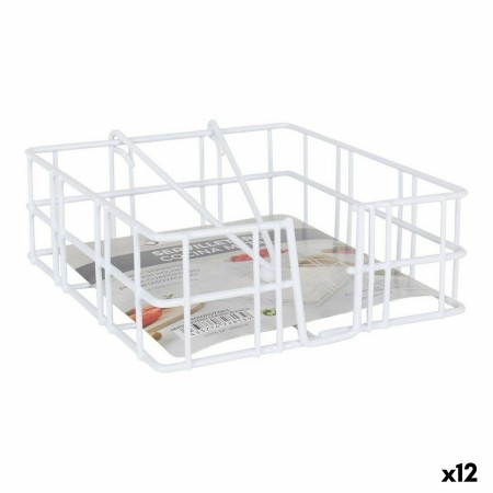 Porte-serviettes Confortime Blanc 18 x 18 x 6,5 cm (12 Unités)