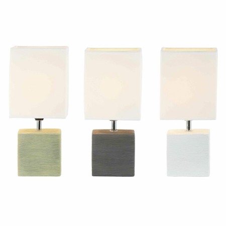 Lampe de bureau DKD Home Decor Polyester Grès (13 x 11 x 28 cm) (3 pcs)