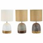 Lampe de bureau DKD Home Decor Polyester Ciment (22 x 22 x 40 cm) (3 pcs)