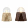 Lampe de bureau DKD Home Decor S3021032 Marron Brun foncé 220 V (12 x 12 x 16 cm) (2 Unités)