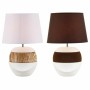 Lampe de bureau DKD Home Decor Céramique Polyester Corde (28 x 28 x 43 cm) (2 pcs)