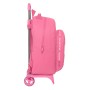 Mochila Escolar con Ruedas BlackFit8 Glow Up Rosa 32 x 42 x 15 cm