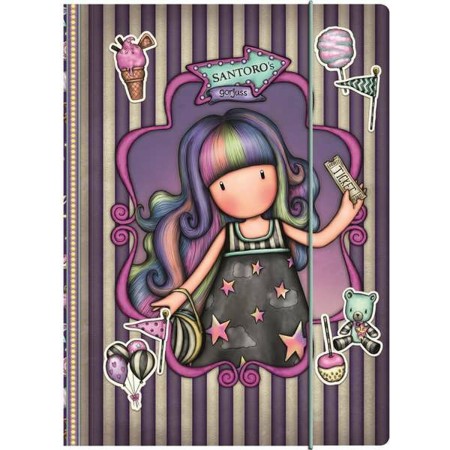 Carnet Gorjuss Fairground Up and Away Violet A4 24,8 x 9 x 33,4 cm