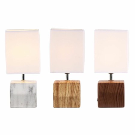 Lampe de bureau DKD Home Decor Céramique Polyester (3 pcs) (12 x 12 x 29 cm)