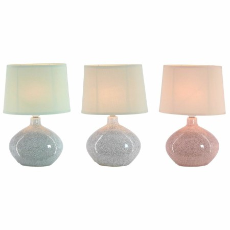 Lampe de bureau DKD Home Decor Polyester Céramique (3 pcs) (22 x 22 x 34 cm)