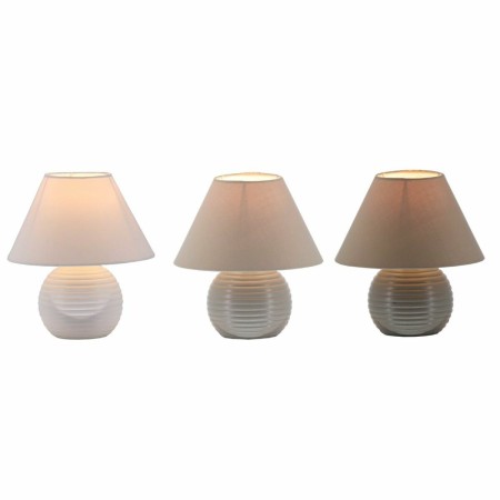 Lampe de bureau DKD Home Decor Céramique Polyester (3 pcs) (20 x 20 x 23 cm)