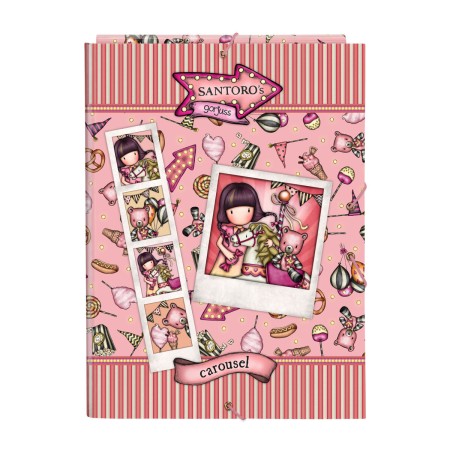 Carpeta Gorjuss Carousel Salmón