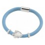 Bracelet Femme avec Cristaux Morellato SADZ06 Bleu Cuir Verre Acier Argenté (19,5 cm)