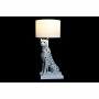 Lampe de bureau DKD Home Decor Noir Blanc Léopard Colonial 220 V 50 W (33 x 33 x 71 cm)