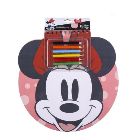 Ensemble de Papeterie Minnie Mouse Rose Cahier (30 x 30 x 1 cm)