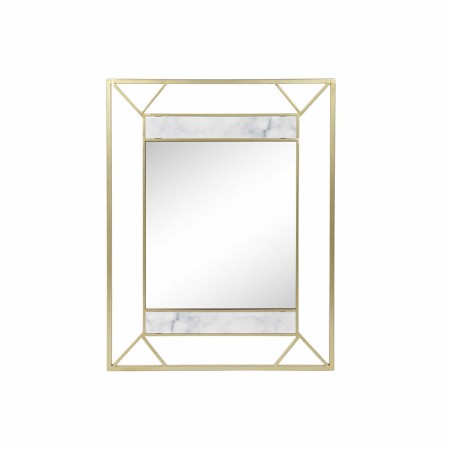 Miroir mural DKD Home Decor Doré Métal Bois MDF (60 x 2 x 80 cm)