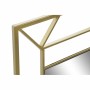 Miroir mural DKD Home Decor Doré Métal Bois MDF (60 x 2 x 80 cm)