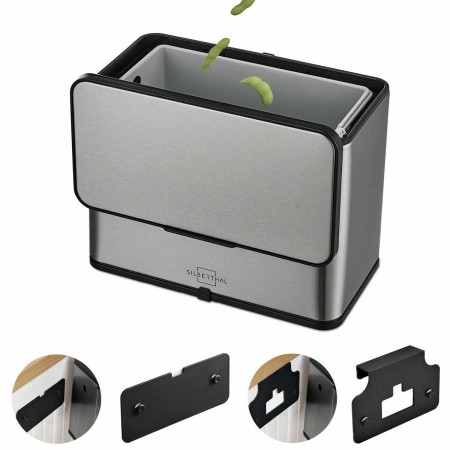 Poubelle Argenté 3 L (Reconditionné C)