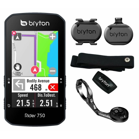 Ciclocomputador Bryton Rider 750 T GPS 2,8" (Reacondicionado A)