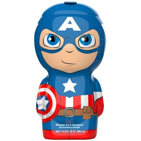 Gel y Champú 2 en 1 Air-Val Avengers Capitan America 400 ml