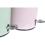 Corbeille à papier DKD Home Decor Vert Rose Métal (3 L) (2 pcs) (23 x 17 x 23 cm)