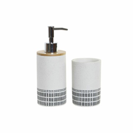 Ensemble de Bain DKD Home Decor Bambou Dolomite Loft (2 pcs)