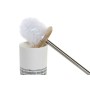 Brosse de salle de wc DKD Home Decor Blanc Acier inoxydable Dolomite (10 x 10 x 39 cm)