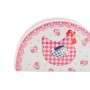 Porte-serviettes DKD Home Decor Poule Rouge Céramique